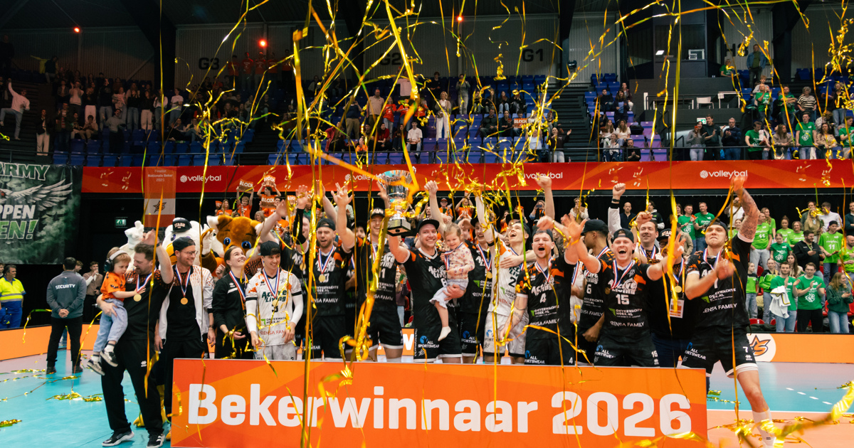 Driemaal op rij voor Orion: Doetinchemmers winnen weer volleybalbeker