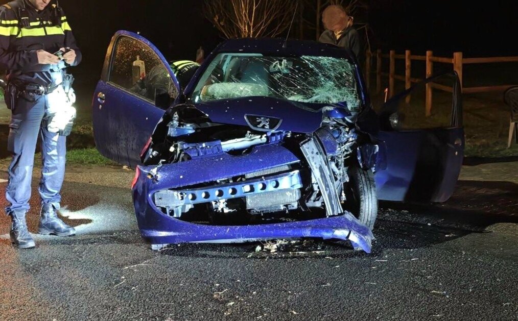 Automobilist botst tegen boom bij eenzijdig ongeval in Dinxperlo