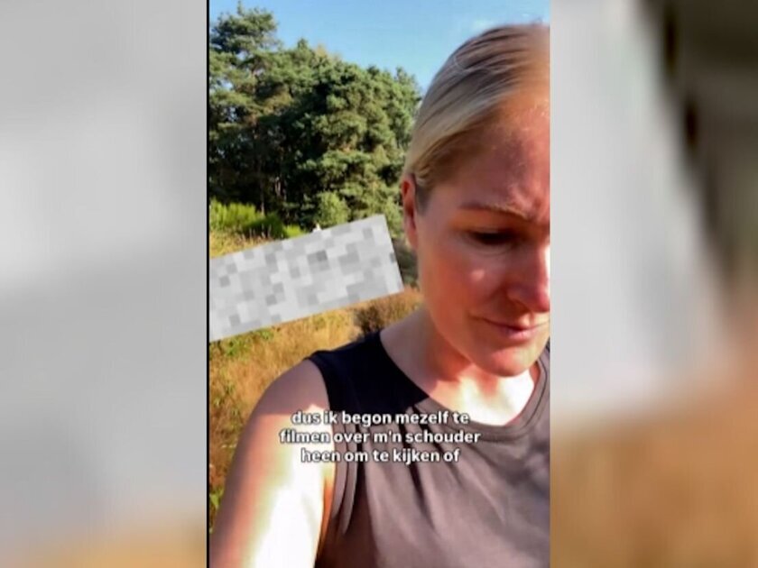 Doetinchemse Valerie filmt potloodventer die haar achtervolgt in het bos