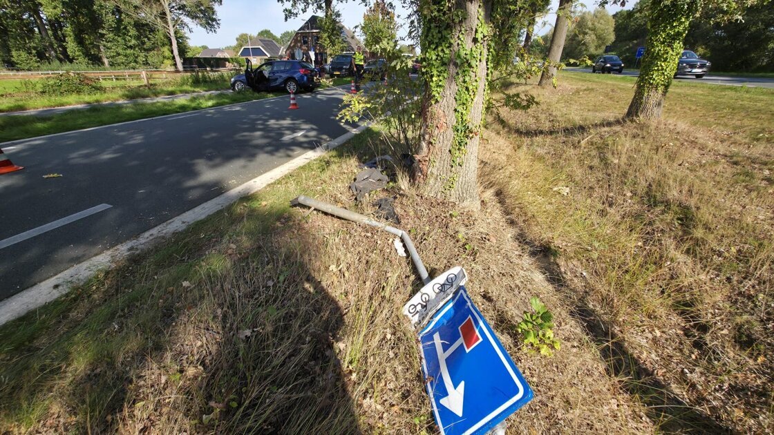 Automobilist gewond bij eenzijdig ongeval in Lichtenvoorde