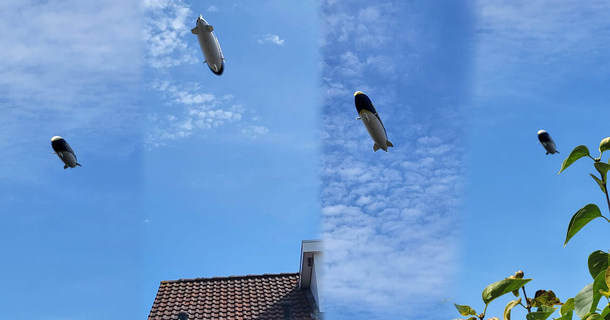 Zeppelin van 75 meter lang boven deel van de Achterhoek